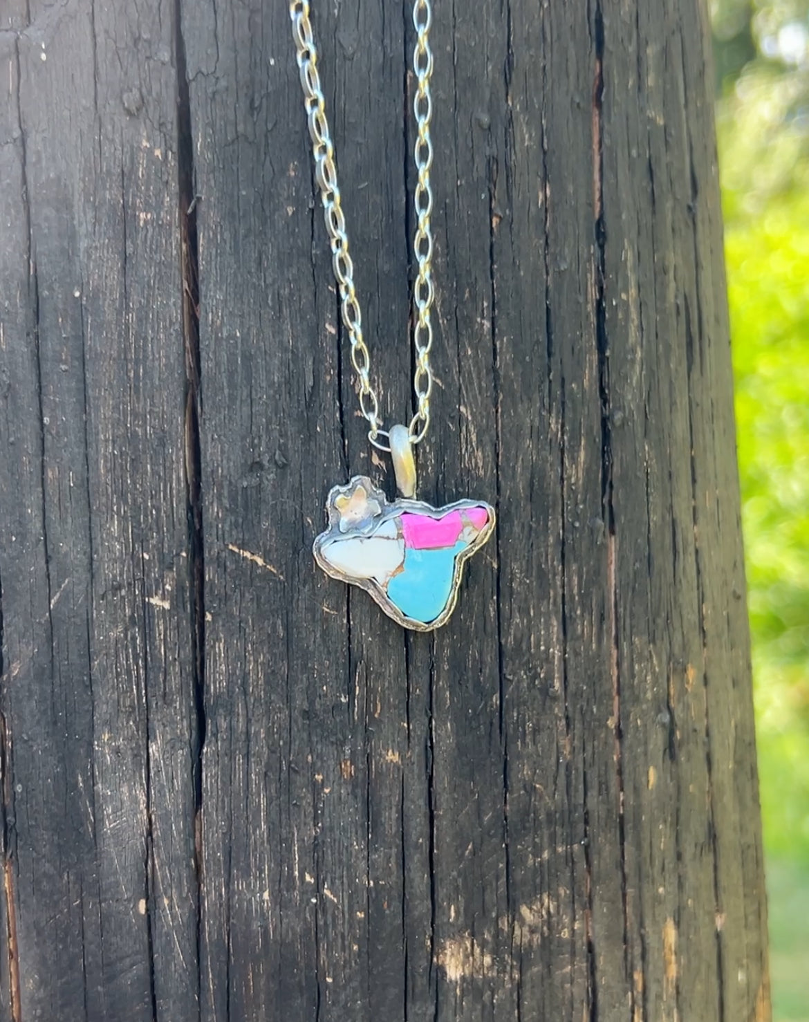 Cow head flower necklace