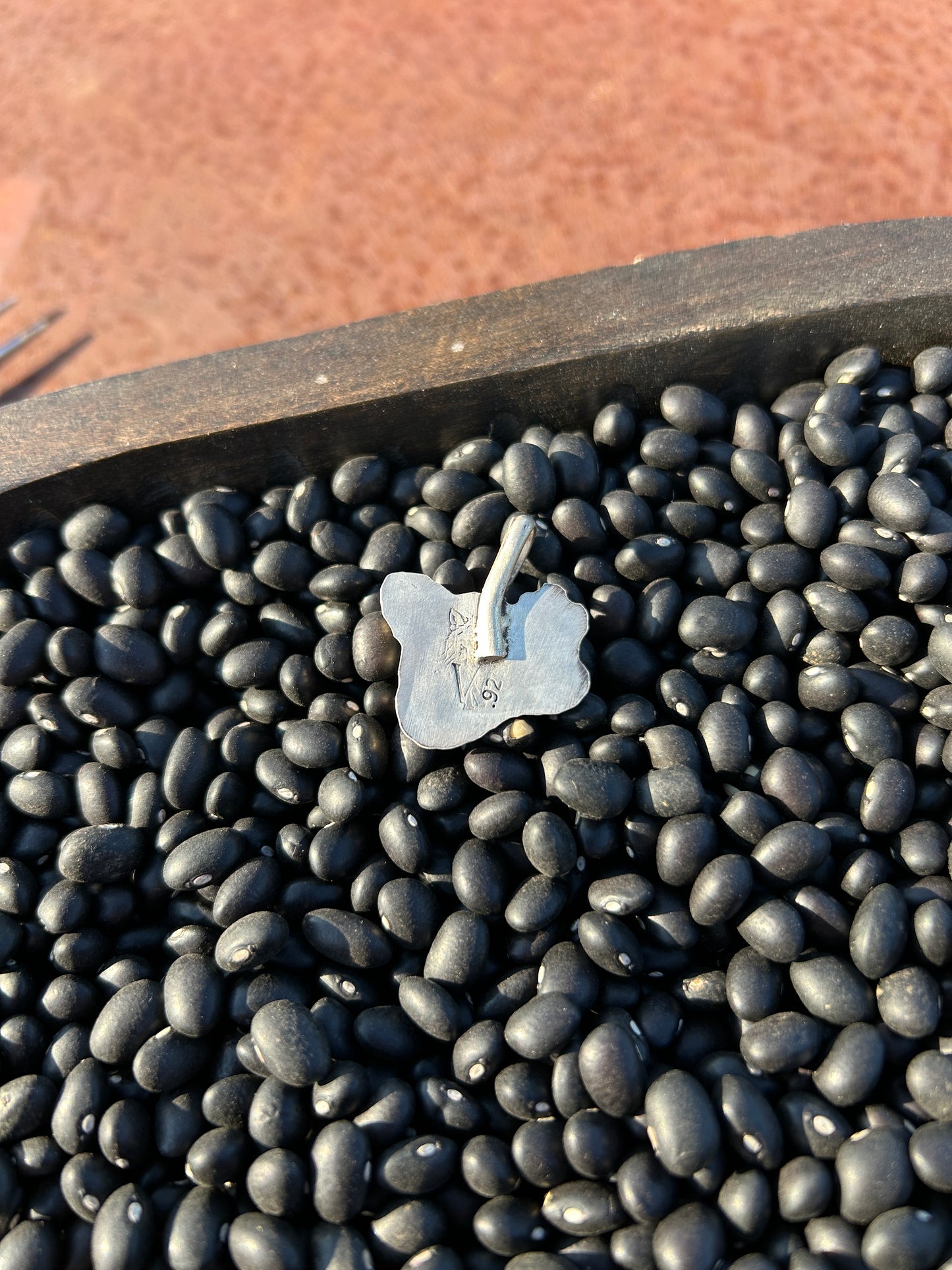 Cow head flower pendant