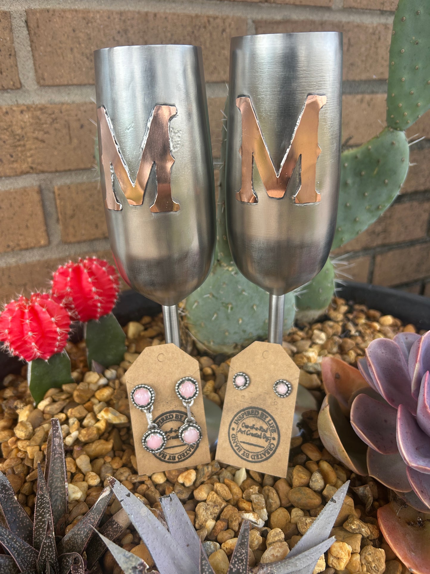 Wedding flutes an serving set