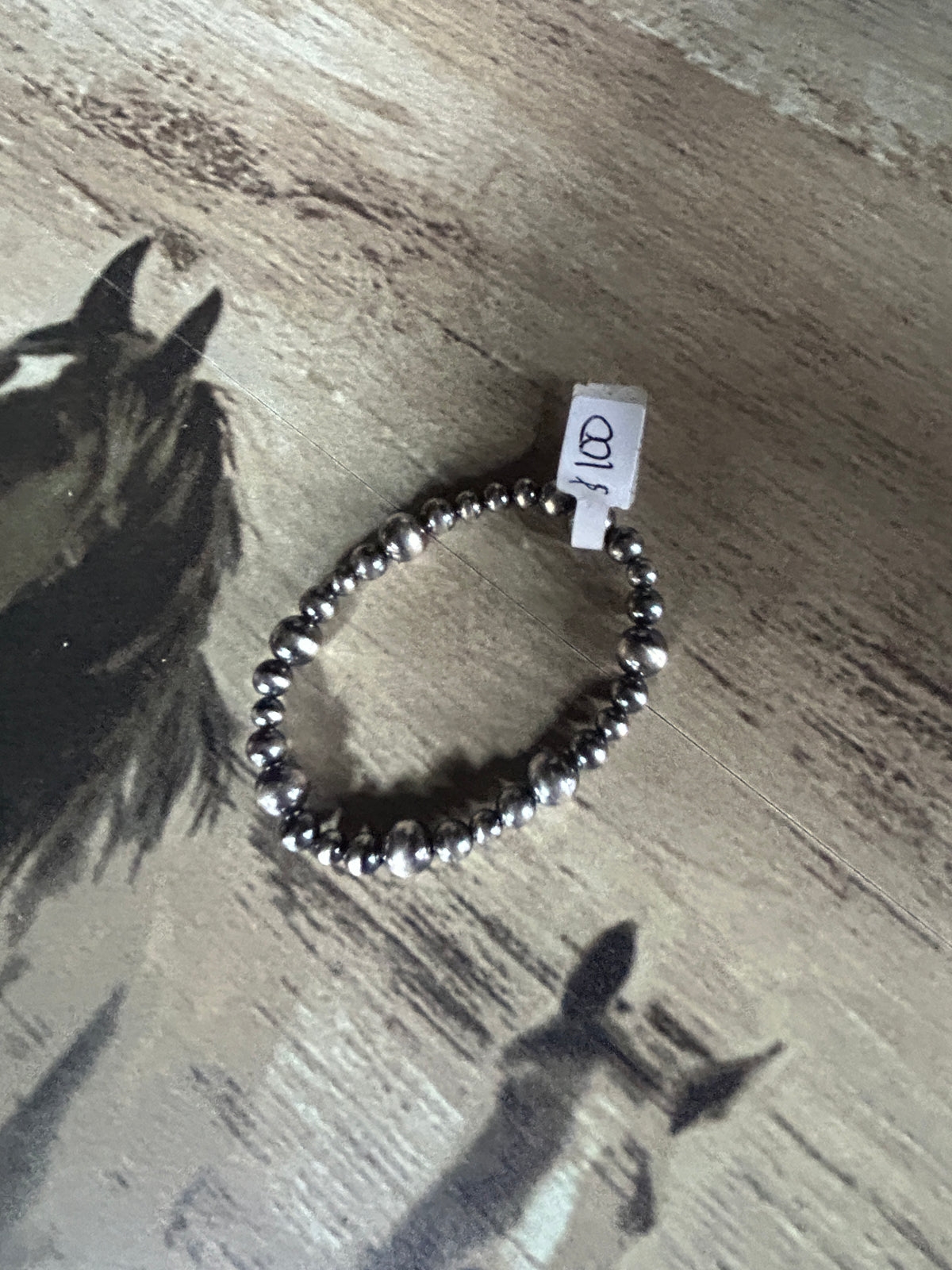 Navajo bead stretch bracelet