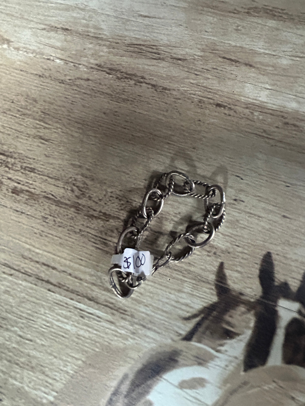 Sterling silver link bracelet